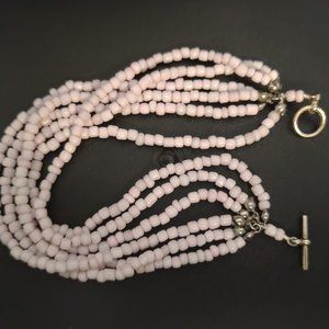 Bracelet-New-10" Pink Beads